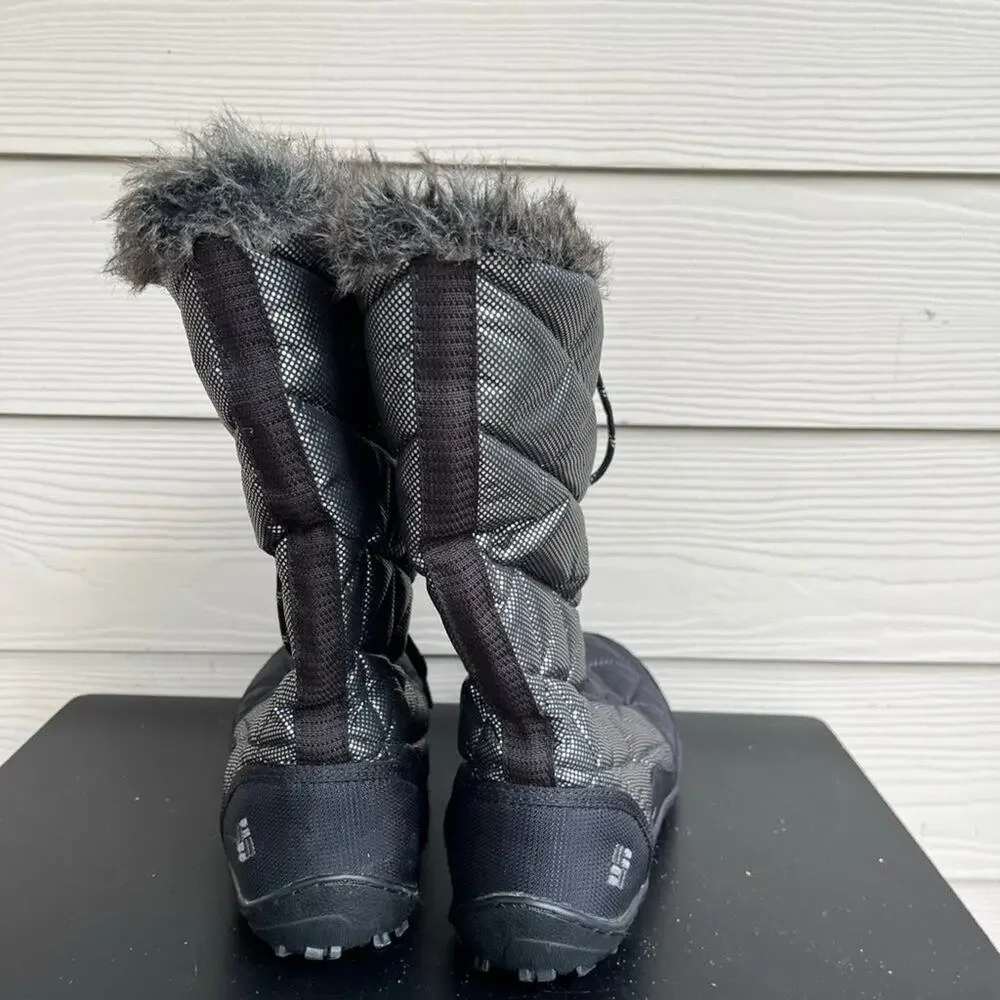 Columbia Women's Omni Heat Black Waterproof Quitled Winter Black Bloots Size 10